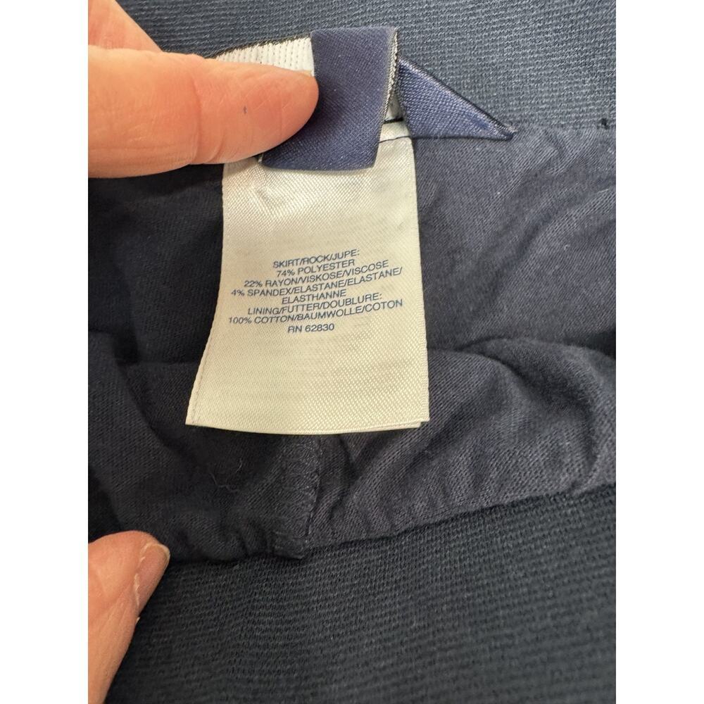 Land's End School Uniform Skirt Skort Pleated Preppy Navy Blue Girls Size 12 - Picture 7 of 8